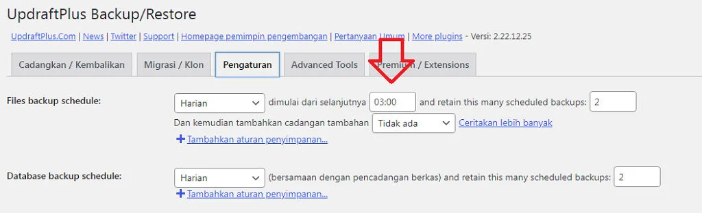 Cara Backup WordPress Otomatis Dengan Updraftplus
