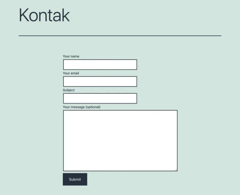 Cara Membuat Formulir Kontak Di WordPress | Bahasaweb.com
