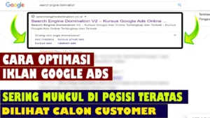 Cara Optimasi Iklan Google Ads - YouTube