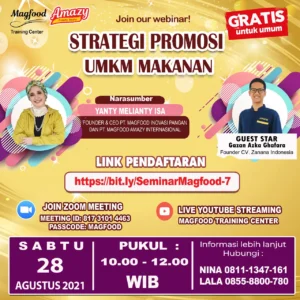 FREE! WEBINAR STRATEGI PROMOSI UMKM MAKANAN - Your Amazing Family Resto
