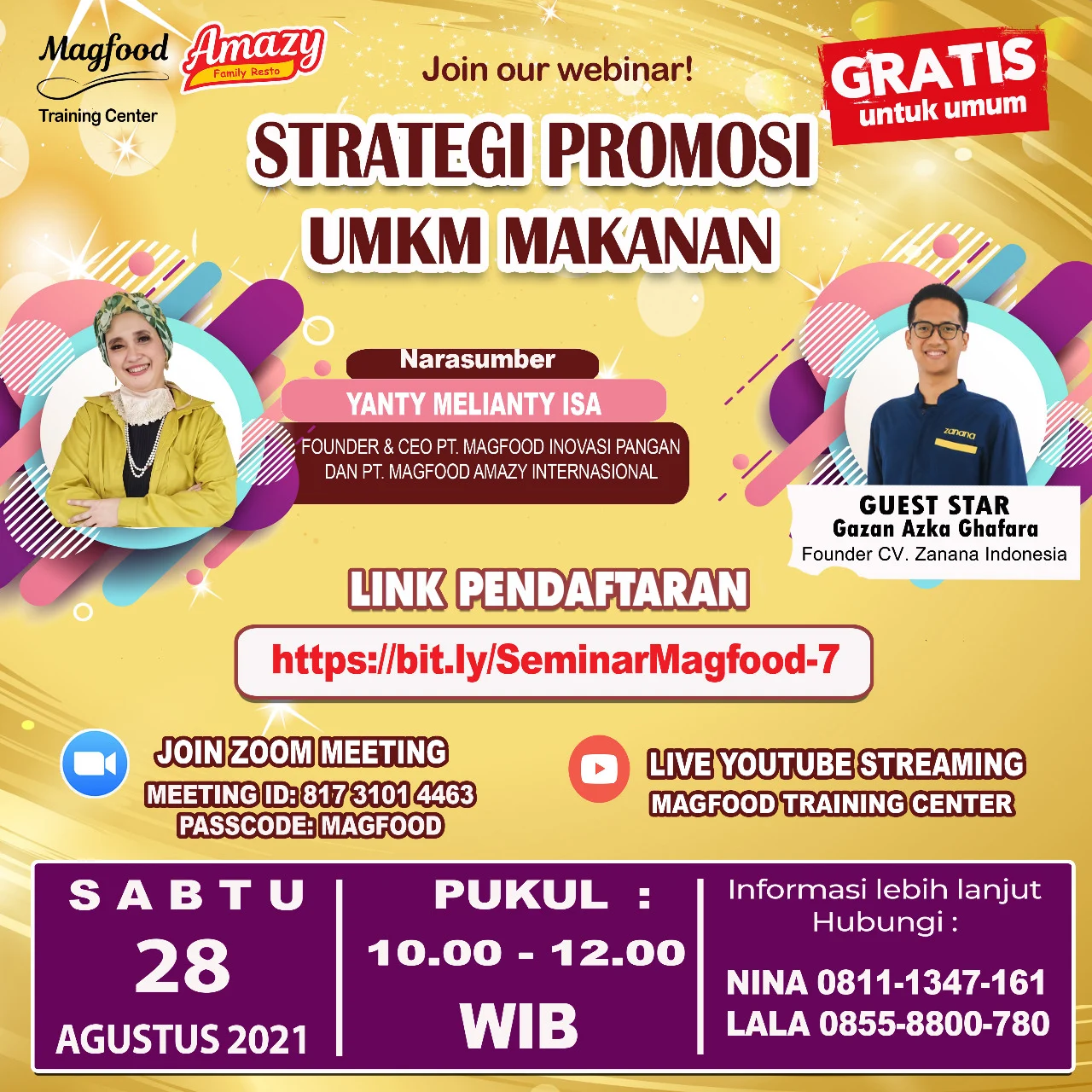 FREE! WEBINAR STRATEGI PROMOSI UMKM MAKANAN - Your Amazing Family Resto
