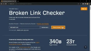How to Use Broken Link Checker on Ahrefs Free SEO Tools | Ahrefs