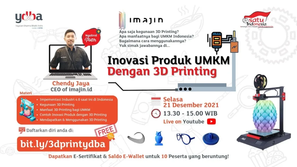 Inovasi Produk UMKM dengan 3D Printing - YouTube