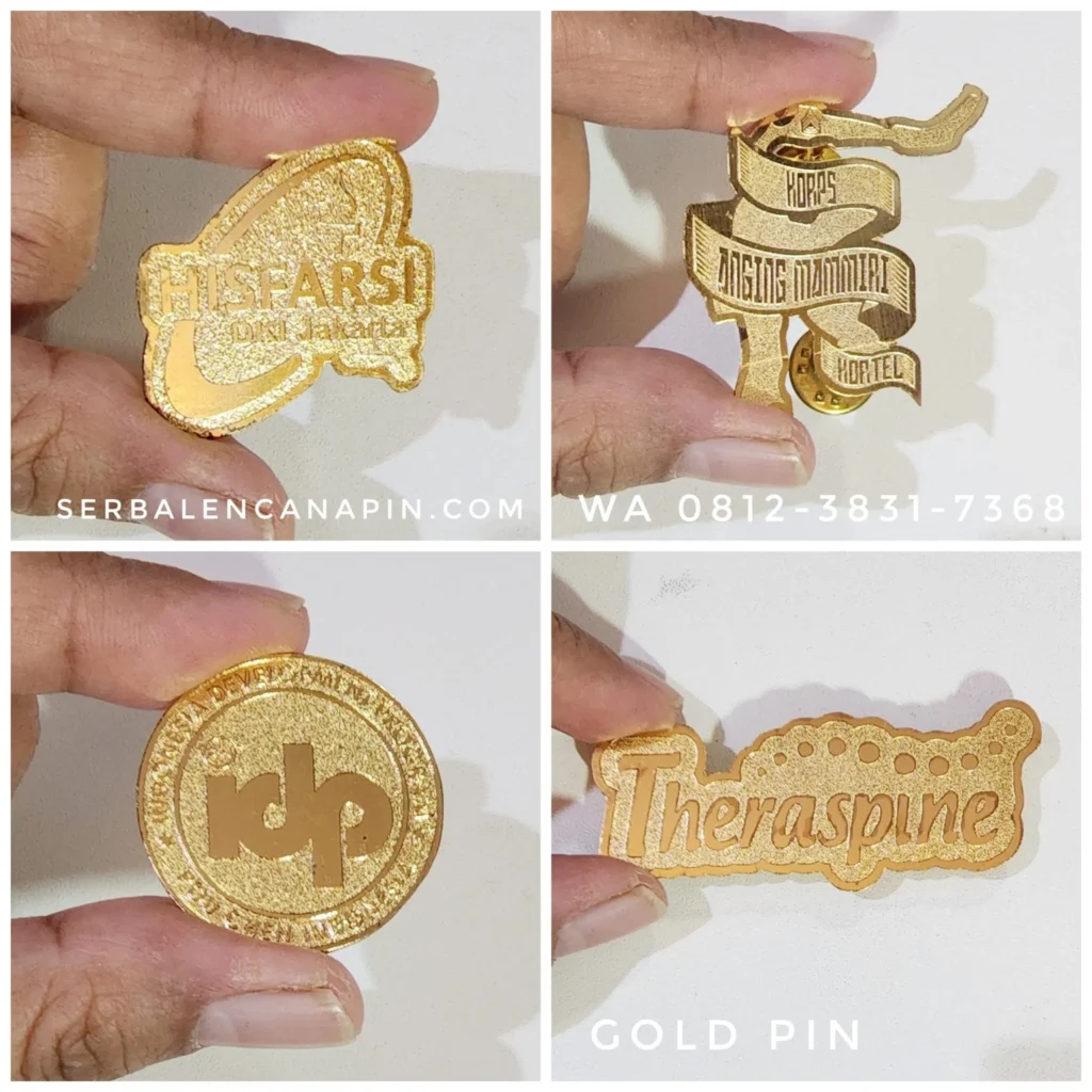 Jasa Pembuatan Pin Lencana Emas Untuk Penghargaan dan Branding di