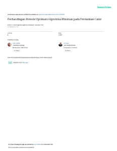 Cara Mengoptimalkan Kecepatan Situs WordPress - Karuniawan-Perbandingan Metode Optimasi Algoritma Minimaxpada Permainan