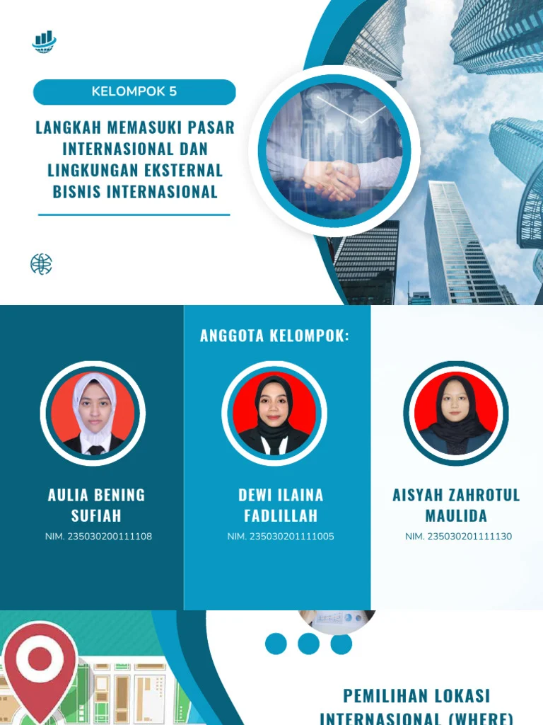 Kelompok 5_Langkah Memasuki Pasar Internasional dan Lingkungan