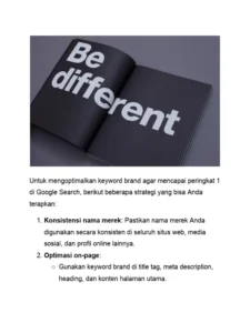 Optimasi Keyword Brand | PDF