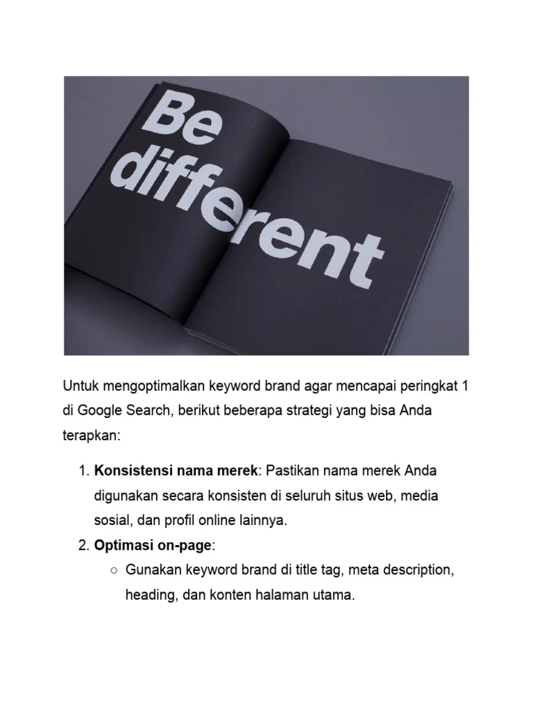 Optimasi Keyword Brand | PDF
