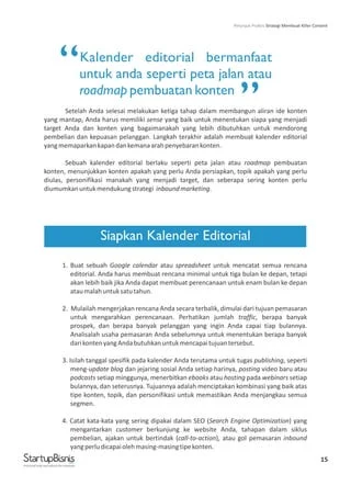 Cara Menyusun Kalender Editorial Pemasaran Digital
